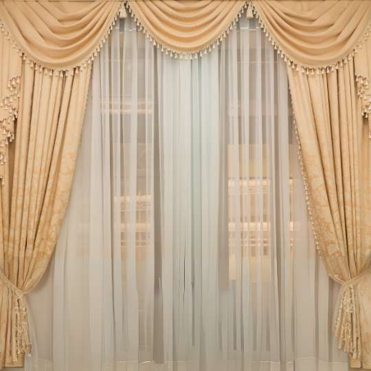 Rèm Vải Hoa Văn Cổ Điển