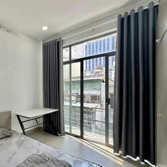 Rèm Vải Chống Nắng Xám