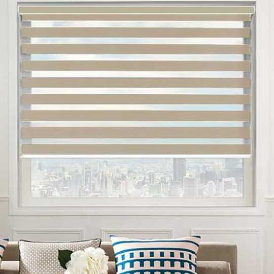 Rèm Cuốn Cầu Vồng Vàng Kem