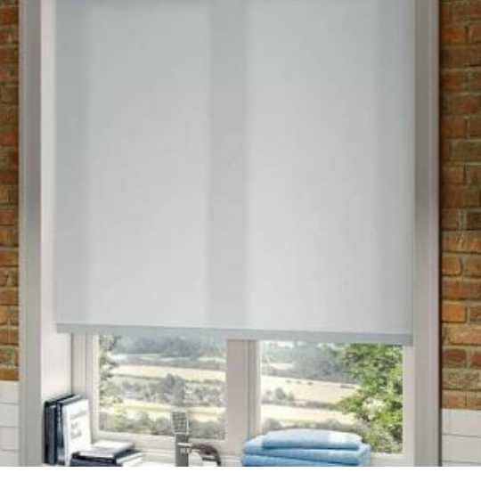 Rèm Cuốn Vải Trơn Trắng