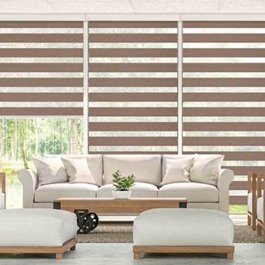 Rèm Cuốn Cầu Vồng Vàng Kem