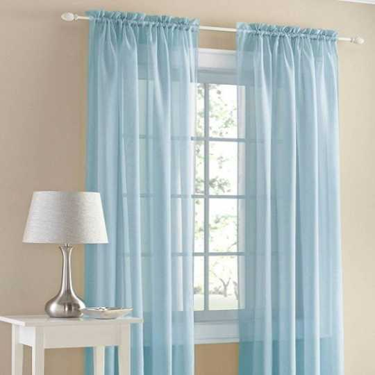 Rèm Voan Xanh Pastel